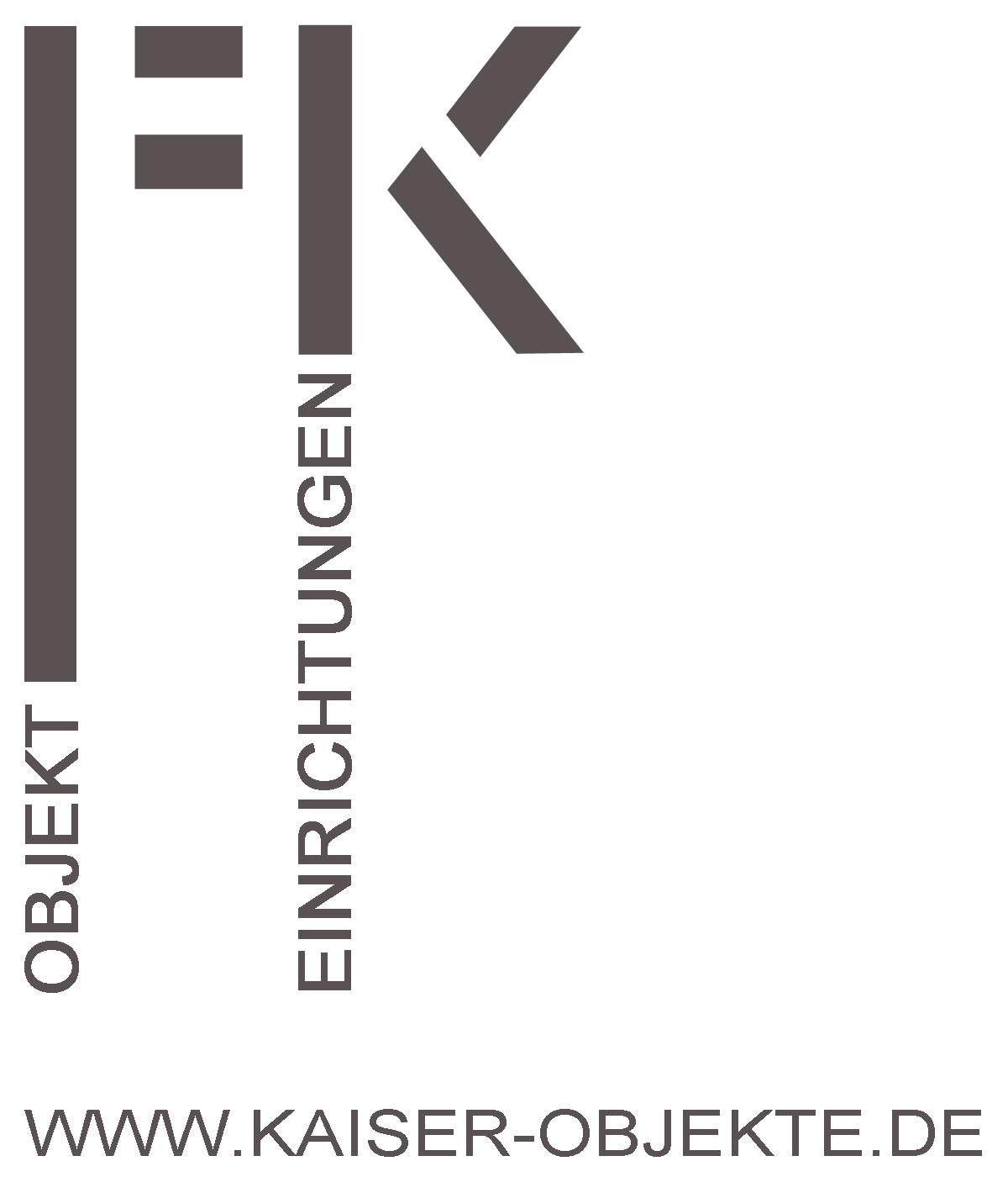 Logo Kaiser Objekteinrichtung Berlin, ein Skizze zu einem Ladenbau Projekt inklusive des Kaiser Objekt Logos.